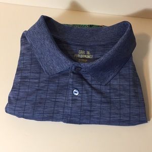 Haggar Men's Golf Polo Blue XL